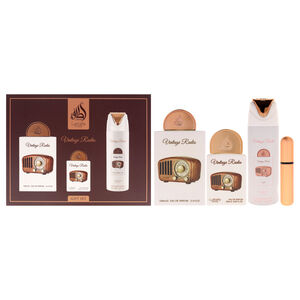 Lattafa Pride Vintage Radio Gift Set 3 Pc